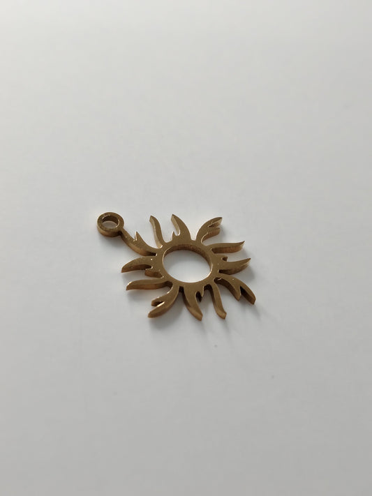 PENDENTIF Rose clair VIDE AU MILIEU