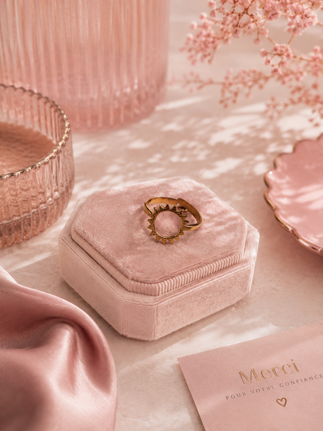 SOLÉA – Bague Soleil Dorée
